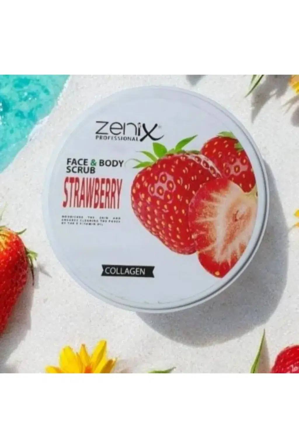 اسکراب صورت و بدن زنیکس Zenix رایحه توت فرنگی