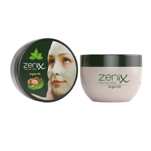 ماسک شاداب کننده خاک رس و روغن آرگان زنیکس Zenix