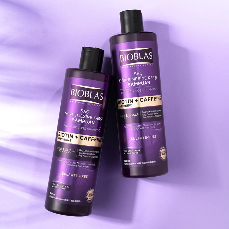 خرید و قیمت شامپو ضد ریزش بیوبلاس حاوی کافئین و بیوتین