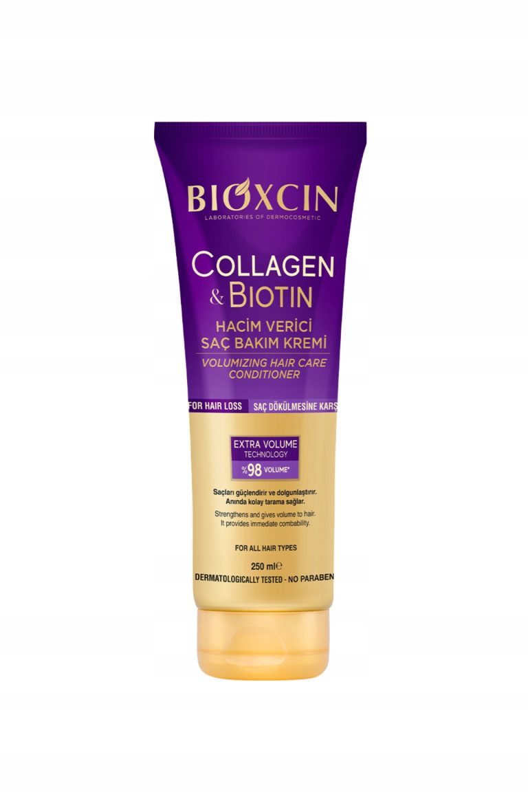 خرید و قیمت ماسک موی بیوکسین BIOXCIN مدل Collagen and Biotin حجم دهنده مو حجم 250 میل