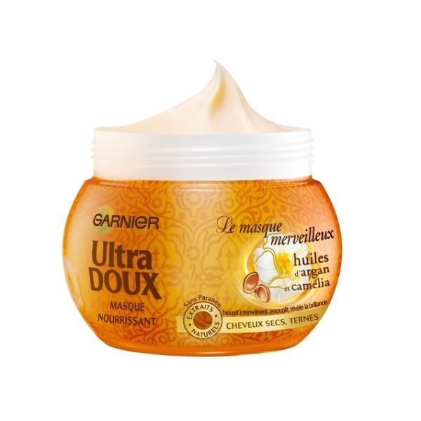 خرید و قیمت ماسک موی گارنیر GARNIER مدل Ultra Doux حاوی روغن آرگان حجم 300 میل
