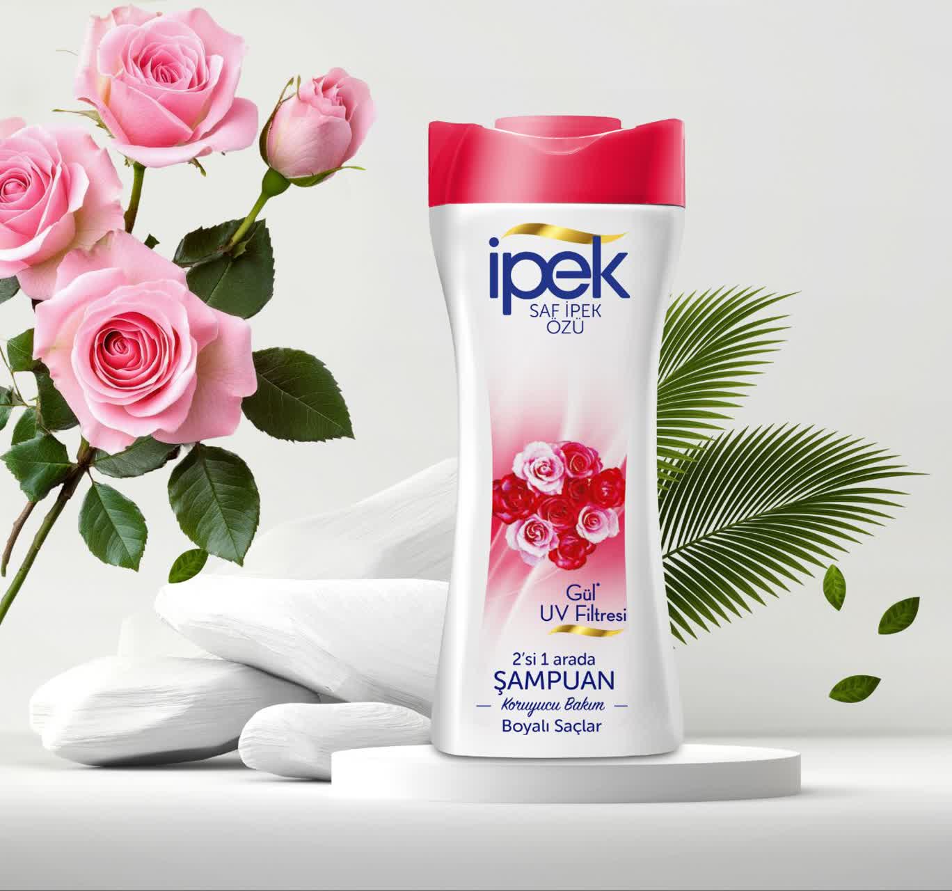 خرید و قیمت شامپو ایپک ipek موهای رنگ شده حجم 600 میل