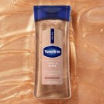 خرید روغن شاین بدن طلایی وازلین vaseline رنگ روشن حجم 200 میل