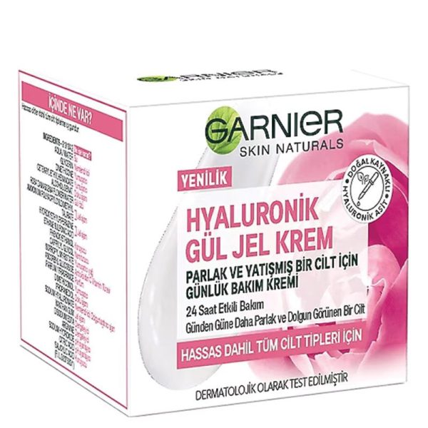 ژل کرم آبرسان گارنیر garnier حاوی عصاره گل رز حجم 50 میل