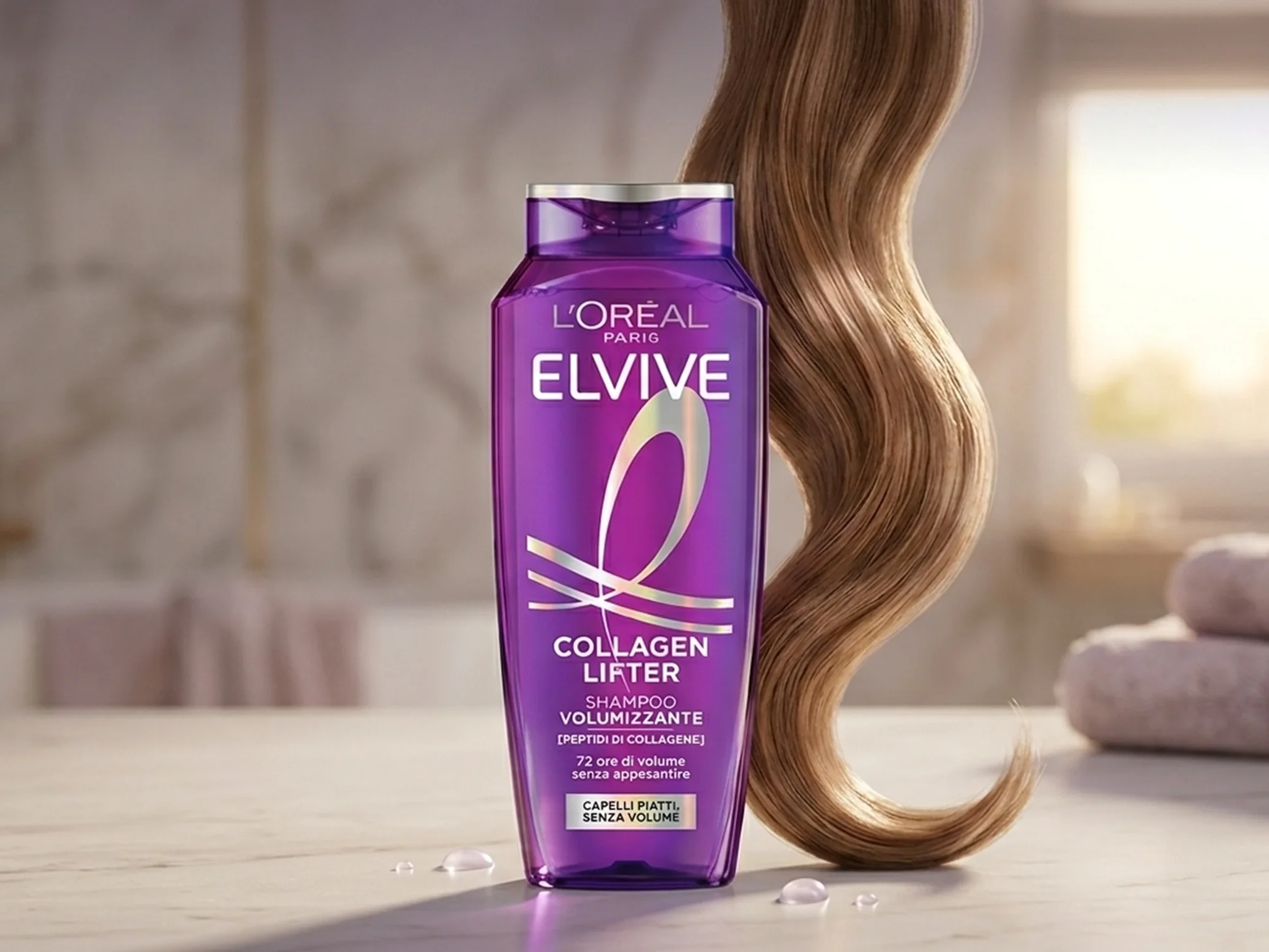 شامپو حجم دهنده لورآل loreal مدل collagen lifter حجم 300 میل