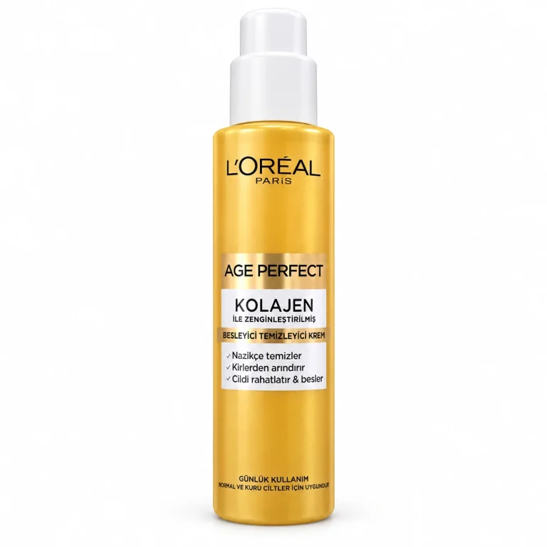 کرم پاک‌کننده صورت کلاژن لورآل پاریس L’Oréal Paris Age Perfect Collagen حجم 150 میل تصویر شاخص