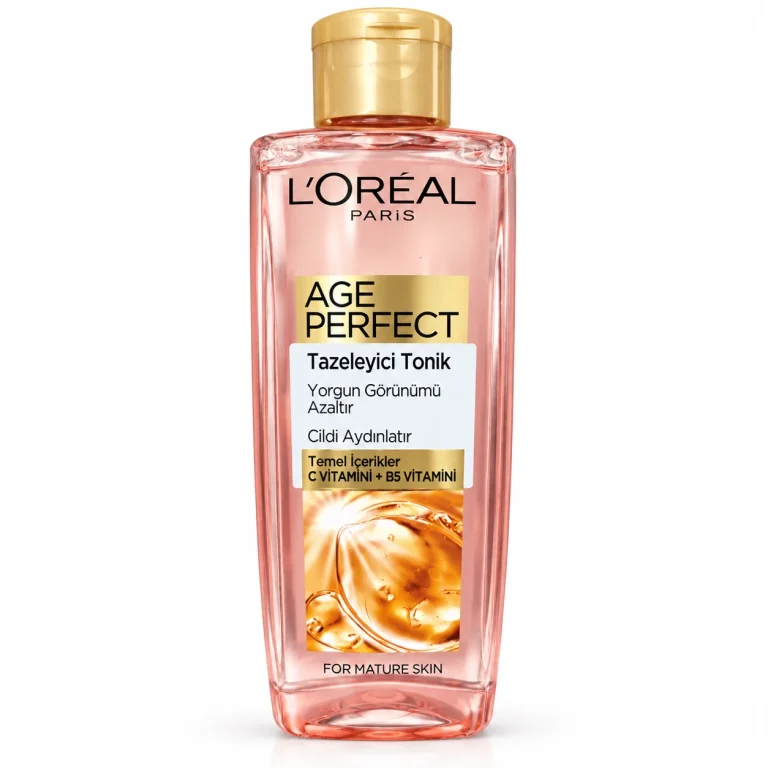 تونیک پاک‌کننده صورت لورآل پاریس L’Oréal Paris Age Perfect حاوی ویتامین C و B5 حجم 200 میل تصویر شاخص
